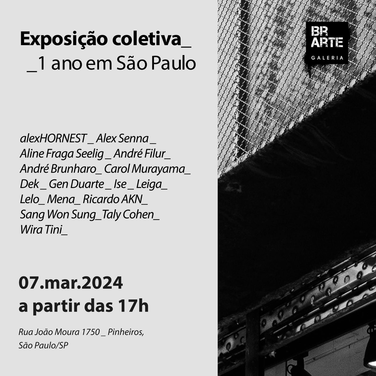 Exposição coletiva 1 ano em São Paulo | BR Arte Galeria